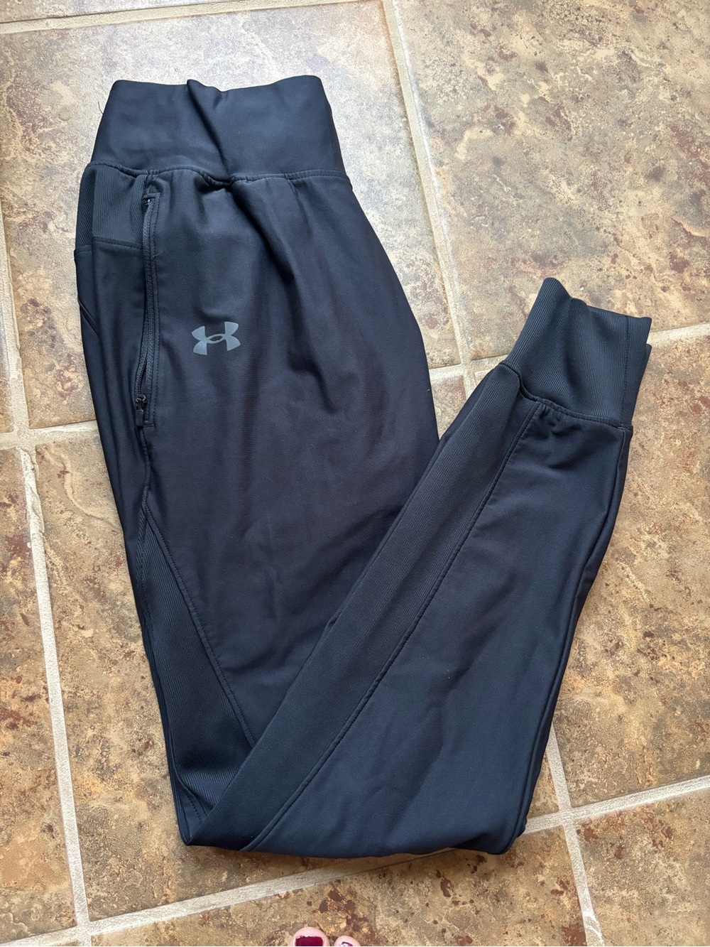 Under Armour Black Athletic Jogger Pants with Logo